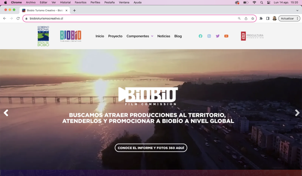 Web Biobío Turismo Creativo
